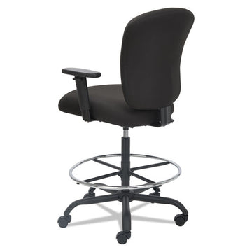 Alera® Alera Mota Series Big And Tall Stool, Supports Up To 450 Lb, 28.74" To 32.67" Seat Height, Black freeshipping - TVN Wholesale